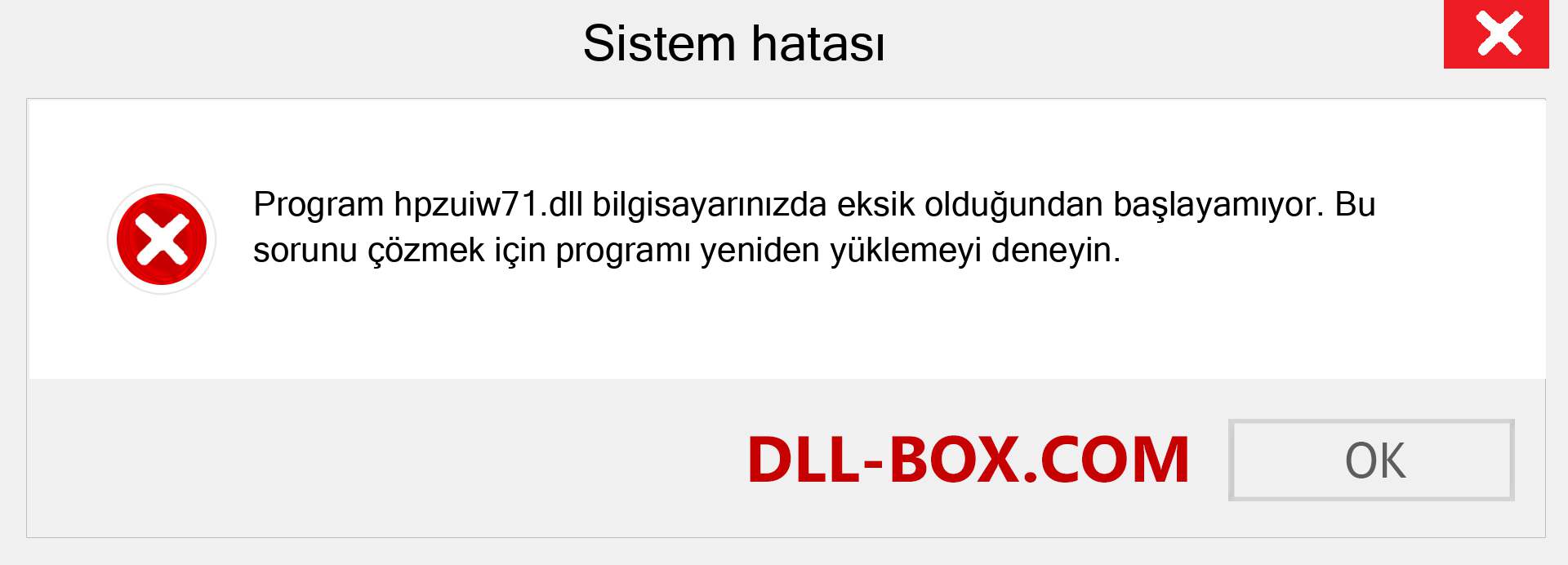 hpzuiw71.dll dosyası eksik mi? Windows 7, 8, 10 için İndirin - Windows'ta hpzuiw71 dll Eksik Hatasını Düzeltin, fotoğraflar, resimler